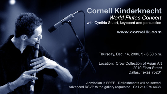 Cornell Kinderknecht, World Flutes Concert - Dallas, Texas